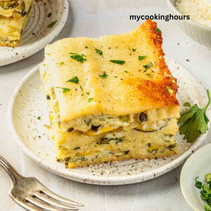 vegetable lasagna with white sauce