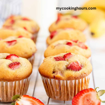 strawberry banana muffins recipe