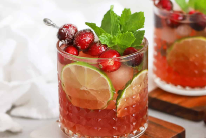 Thumbnail for Cranberry Lime Mocktail: Perfect Non-Alcoholic Drink