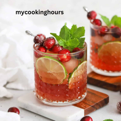 cranberry lime mocktail