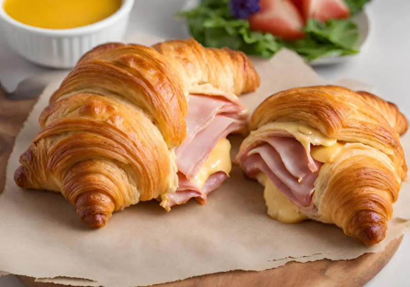 Ham and cheese croissant