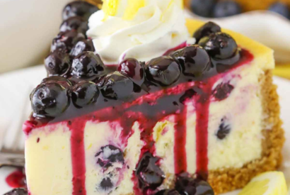 Thumbnail for Lemon And Blueberry Cheesecake : A Heavenly Dessert to Savor