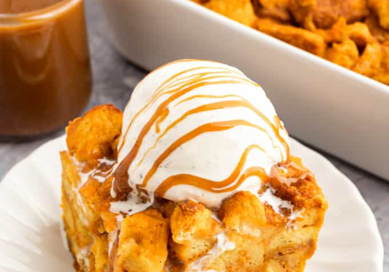 Sweet potato bread pudding