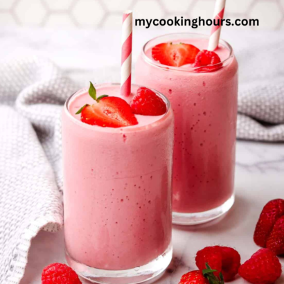 Strawberry raspberry smoothie